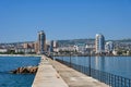 Long pier in Tsemes Bay in Novorossiysk