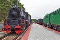 Freight locomotive series er 789-91. Novosibirsk Museum of railway equipment in Novosibirsk, Siberia, Russia