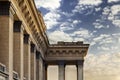 Novosibirsk opera theater architectural detail of columns