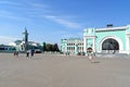 Novosibirsk railway station. It was built in 1939. Russia