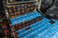 Car tuning in the body of a SUV using three layers of noise insulation Blockshot comfortmat premium. Audio and vibration isolation