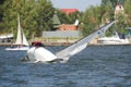 NOVOSIBIRSK,RUSSIA-JULY12:Sailing Regatta, Interregional competition Royalty Free Stock Photo