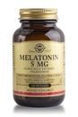 Novosibirsk, Russia, March 22, 2021 - Vitamins Solgar Melatonin 5mg, Sleep Hormone Royalty Free Stock Photo