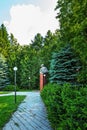 Monument to academician Mikhail Alekseevich Lavrentyev. Novosibirsk, Russia