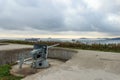 Novosiltsevskaya battery on the Russian island in  Vladivostok Royalty Free Stock Photo