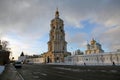 Novospassky Monastery New monastery of the Saviour during winter day. Moscow. Russia Royalty Free Stock Photo