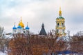 Novospassky Monastery New monastery of the Saviour, is one of the fortified monasteries surrounding Moscow from the south-east Royalty Free Stock Photo