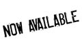 Now Available rubber stamp Royalty Free Stock Photo