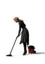 The funny Housewife. 3D Illustration Royalty Free Stock Photo