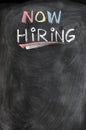 Now hiring Royalty Free Stock Photo