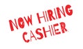 Now Hiring Cashier rubber stamp