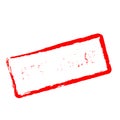 Now hiring red rubber stamp isolated on white. Royalty Free Stock Photo