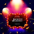 Now jackpot in cinema banner design