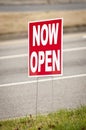 NOW OPEN Sign Royalty Free Stock Photo