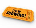 Now Showing Words Movie Ticket Pass Watch Video Online Webinar E
