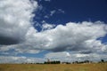 Nowa Cerkiew/pomorskie, Poland - July 20th 2013 : Rural landscape - village and a church.