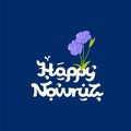 Nowruz greeting card. Happy New Year