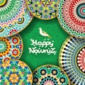 Nowruz greeting card. Happy New Year