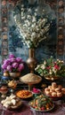 Nowruz, persian new year traditional decorations