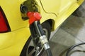 Nozzle fuel Gasoline serving in to the small car