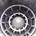 A nozzle of a jet engine with a variable thrust Royalty Free Stock Photo