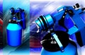 Nozzle spray gun Royalty Free Stock Photo