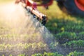 Nozzle of the tractor sprinklers Royalty Free Stock Photo