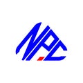 NPC letter logo creative design with vector graphic, NPC