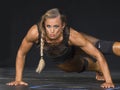 Lexi Harris Performs Fitness Maneuver at 2015 NPC Universe