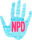 NPD Word Cloud Royalty Free Stock Photo