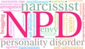NPD Word Cloud Royalty Free Stock Photo