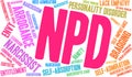 NPD Word Cloud Royalty Free Stock Photo