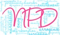 NPD Word Cloud Royalty Free Stock Photo