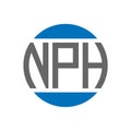 NPH letter logo design on white background. NPH creative initials circle logo concept. NPH letter design Royalty Free Stock Photo