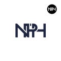 NPH Logo Letter Monogram Design Initials Royalty Free Stock Photo