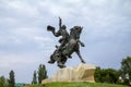 Alexander Suvorov Statue in Tiraspol, Transnistria, Moldova. Aleksandr Suvorov is the founder of the city, and a major Russian mil