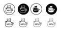 NPL icon logo set vector Royalty Free Stock Photo