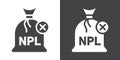 NPL icon Thin line illustration set Royalty Free Stock Photo