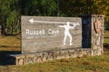 NPS Welcome Sign at Russell Cave National Monument Royalty Free Stock Photo