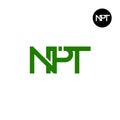 NPT Logo Letter Monogram Design Royalty Free Stock Photo