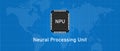 NPU Neural Processing Unit processor AI artificial intelligence microprocessor chip chipset Royalty Free Stock Photo