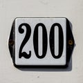 House number 200 Royalty Free Stock Photo