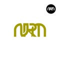 NRM Logo Letter Monogram Design Royalty Free Stock Photo