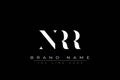 NRR abstract letter logo design Royalty Free Stock Photo