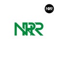 NRR Logo Letter Monogram Design Royalty Free Stock Photo