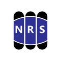 NRS letter logo design on white background. Creative modern NRS letter logo design. Vector design Royalty Free Stock Photo