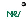 NRV Logo Letter Monogram Design Royalty Free Stock Photo