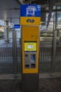 NS Charging Public Tranport Card At The Train Station At Hoofddorp The Netherlands