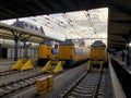 NS trains at Groningen Central Station Royalty Free Stock Photo