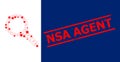 NSA Agent Textured Seal and Search Polygonal Mesh